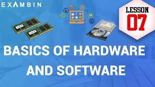 Basics of Hardware and software  Computer Awareness Lesson  7 [upl. by Edny]