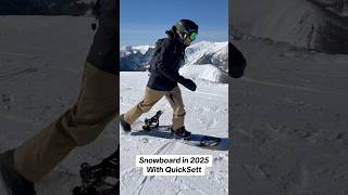 Snowboard in 2025 with QuickSett  The game changer 🏂🤙 new snowboarding snowboard 2025 [upl. by Donia]