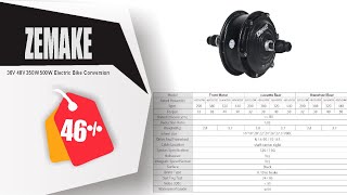 Ebike Motor Kit High Speed Brushless Gear Hub 36V 48V 350W 500W Electric Bike Conversion Front [upl. by Rafi]