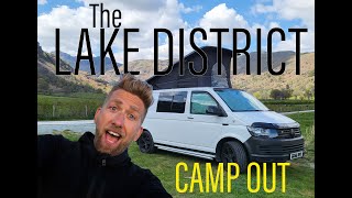 OFF GRID LAKE DISTRICT Camp Out  VW T6 Pop Top Camper Van [upl. by Lua131]