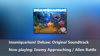 Insaniquarium Deluxe Original Soundtrack  Enemy Approaching  Alien Battle [upl. by Ttereve]