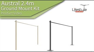 Austral 24m Clothesline Ground Mount Kit Product Video [upl. by Cecelia]