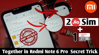 Xiaomi Redmi Note 6 Pro How to Insert Dual SIM Card and SD Card Hybrid Solution [upl. by Stortz962]