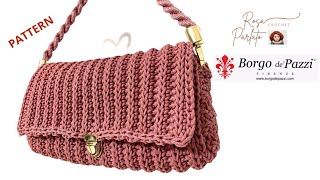 Tutorial borsa uncinetto “MIA” alluncinetto rosaparlato [upl. by Narok543]