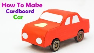 How To Make A Cardboard Car Very Easy [upl. by Sedda956]