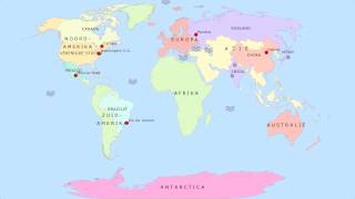 Topografie Werelddelen kaart [upl. by Koerlin]