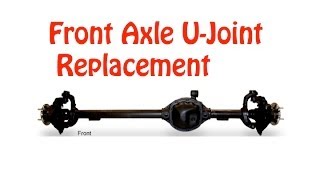 Jeep Front Axle UJoint Replacement DIY Detailed [upl. by Merola]