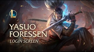 Foreseen Yasuo  Login Screen  League of Legend [upl. by Nnyllatsyrc]