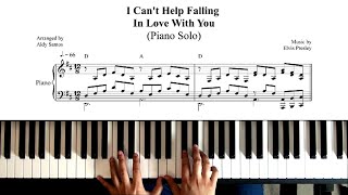 Cant Help Falling In Love  Elvis Presley Piano Cover  Sheet music [upl. by Calhoun985]