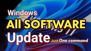 Windows All Software Update using cmd  सिर्फ एक command से Windows के सारे Software Update करें [upl. by Odlaumor]