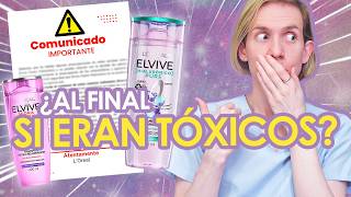 SHAMPOO MORADO DE ELVIVE ¡Loreal lanzó un comunicado  Estudios de seguridad ¿SON TÓXICOS [upl. by Ellyn]