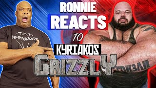 Ronnie Coleman REACTS to Kyriakos Grizzlys CRAZY A Lifts [upl. by Selry]