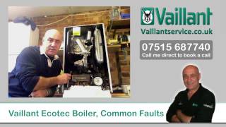 Vaillant Ecotec Boiler Common Faults [upl. by Fisoi257]