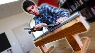 AMAZING HOMEMADE HANDBOARD RAIL [upl. by Nnaer655]