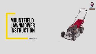 Mountfield Lawnmower Operating Instructions and Safety Precautions [upl. by Zeralda]