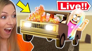 Going On A Dusty Road Trip In Roblox Live [upl. by Deuno]