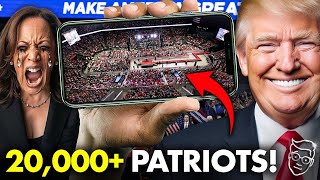 HISTORY TRUMP Throws LARGEST Rally EVER Seen In Swing State  DESTROYS Kamala LIVE as 20000 Roar [upl. by Amikahs]