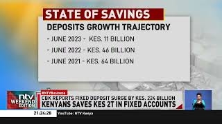 Savers stockpiled 197 trillion shillings in fixed deposit accounts due to the high interest rates [upl. by Obara]