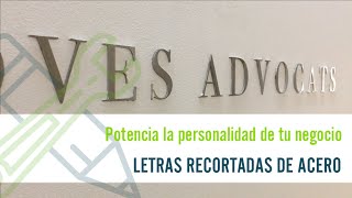 Letras recortadas de acero [upl. by Atcele581]