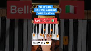 Bella Ciao Easy Piano Tutorial [upl. by Fauch]