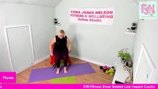 FJN Fitness Show Seated Low Impact Cardio at Home Workout [upl. by Shannen]