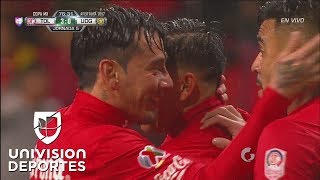 ¡Gol de Efraín Velarde Toluca ya golea a Leones Negros [upl. by Akenor]