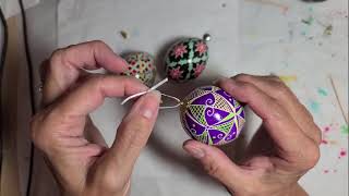 Attaching Findings Ornament Tops to Your Pysanky [upl. by Winifred]