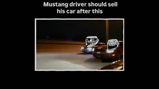 Mustang driver should sell his car after this 💀 edit phonk shortvideo editing trollface [upl. by Enert]