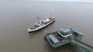 Clevedon Pier amp Arrival of MV Balmoral [upl. by Cassi149]