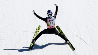 Gregor Schlierenzauer 2535m Fall  WR  Planica 2018 [upl. by Ramyaj]