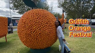 Griffith Spring Festival  Citrus Sculptures viral festival griffith citrus orange lemon [upl. by Acinimod]