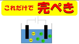 【塩化銅水溶液・塩酸の電気分解】はたったこれだけでOK！○○で覚える事を最小にする！ [upl. by Oicinoid]