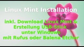 Linux Mint Installation von Anfang bis Ende [upl. by Busby857]