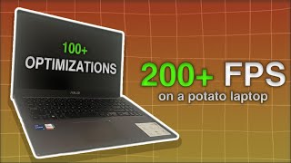 100 Fortnite PC Optimizations on a Potato Laptop [upl. by Solana]