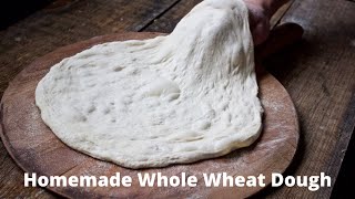 Easy Homemade Whole Wheat Pizza Dough [upl. by Thibaut]