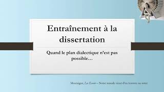 Bac de français  Dissertation  faire un plan thématique 12 [upl. by Dame]