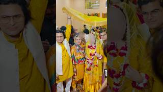 Sister ki haldi ceremony 💛😊 sister haldi wedding shortvideo shorts [upl. by Yedoc]