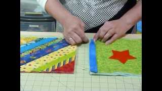 How to join up Quilt as you Go blocks and borders  Quilting Tips amp Techniques 074 [upl. by Hamirak414]