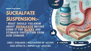 Sucralfate Suspension Uses Dosage Side Effects amp Expert Tips for Ulcer Relief  MediInsights [upl. by Enirehtahc]