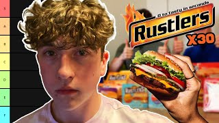 I Ate and Ranked EVERY Rustler Burger [upl. by Stacie976]