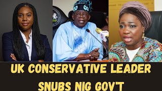 The UK Conservative Party Leader Kemi Badenoch Snubs Abike DabiriErewa Chairman Of NIDCOM [upl. by Aihcsrop]