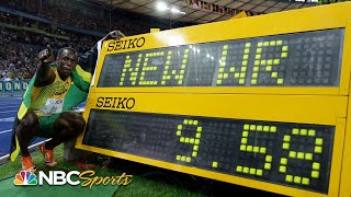 Usain Bolts 958 the night he obliterated the 100m world record  NBC Sports [upl. by Elirpa444]