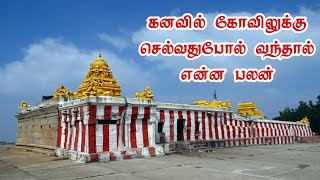 கோவில் கனவில் வந்தால் என்ன பலன்  kovil kanavil vanthal enna palan  kanavu palangal in tamil [upl. by Nauqad239]