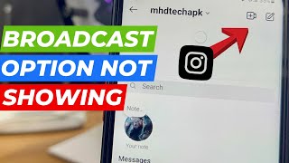 How To Create a Broadcast Channel On Instagram  Not Showing Problem [upl. by Levitan]