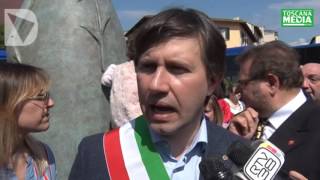 DARIO NARDELLA SU INAUGURAZIONE STATUA FIORENZA  dichiarazione [upl. by Coward148]