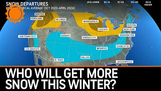 Winter Forecast 2324 Who Will Get More Snow This Winter  AccuWeather [upl. by Yaniv535]