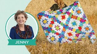 Make the quotBrightlyquot Quilt with Jenny Doan of Missouri Star Video Tutorial [upl. by Jaal]