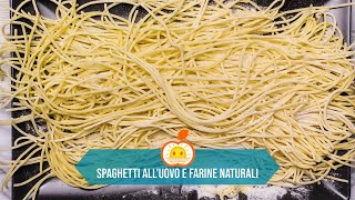 Spaghetti alluovo con farine naturali e Pasta Maker [upl. by Yedrahs]