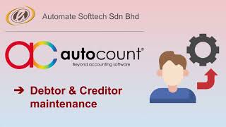 HOW TO CREATE DEBTOR CREDITOR CUSTOMER amp SUPPLIER AUTOCOUNT ACCOUTING V2 [upl. by Riebling704]