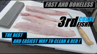 HOW TO FILLET A REDFISH  CLEANING A RED DRUM  BEST WAY TO FILLET OR CLEAN A REDFISH OR A BULL RED [upl. by Hanae]